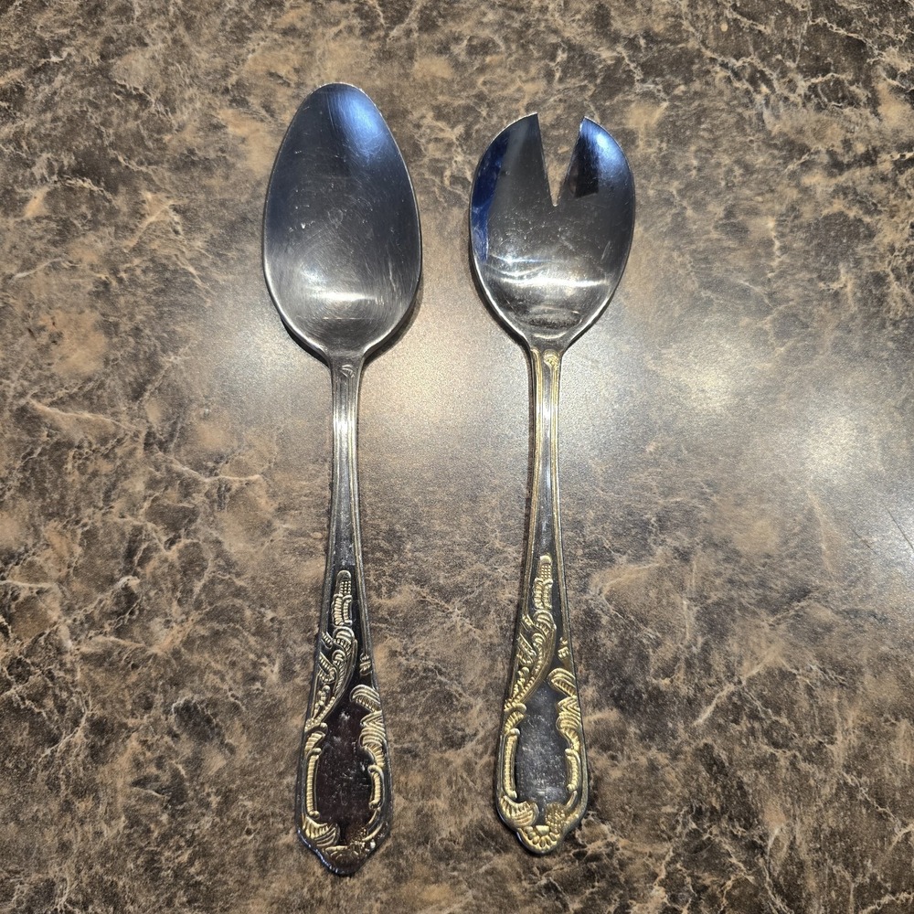 Rostfrei‎ Salad Spoon And Fork 18/10 23/24 KT